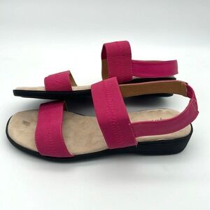 NEW Comfortview Pink Tan Black Slingback Sandals Women's Size 7.5‎